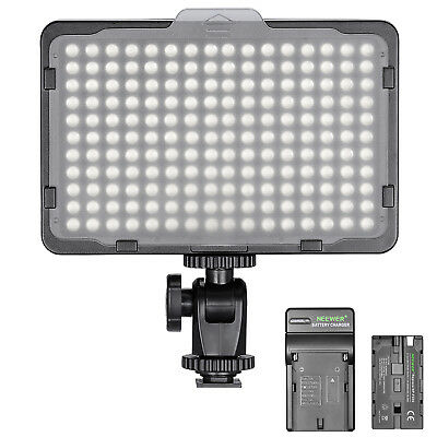 Neewer Dimmable 176 Led Video Light On Camera Led Panel With Battery And Charger