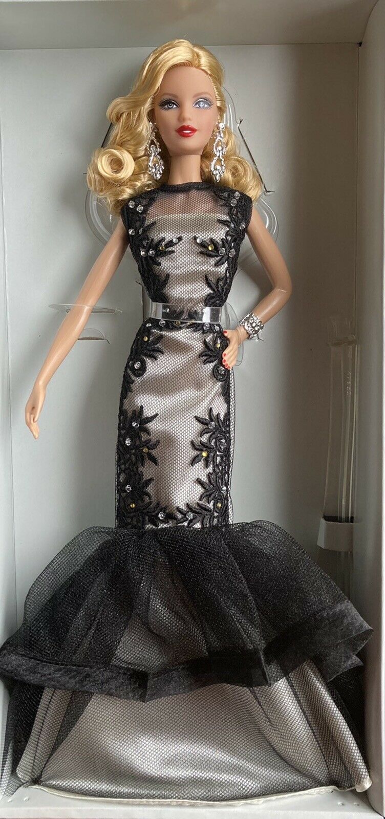 Platinum 2015 Classic Evening Gown Barbie Doll Black & White Collection
