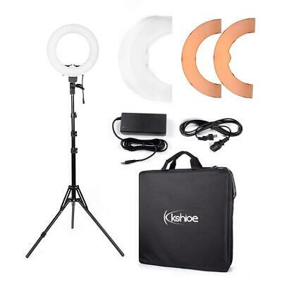 12" Led Photography Camera Ring Light Dimmable 5500k Lighting Photo Video Stand