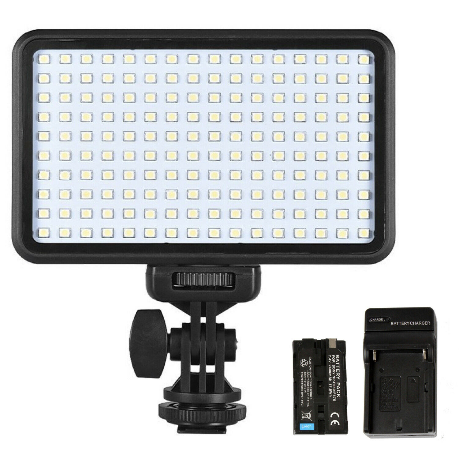 Dimmable 160 Led Video Light On Camera Led Panel With Battery And Charger