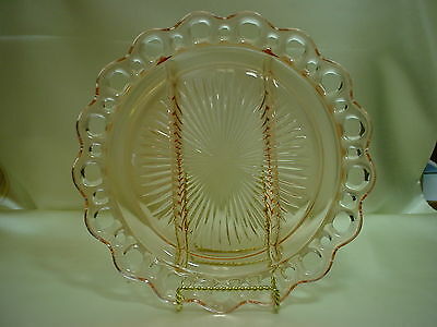10 1/2" Dg 3 Part Relish Plate - Hocking "old Colony"